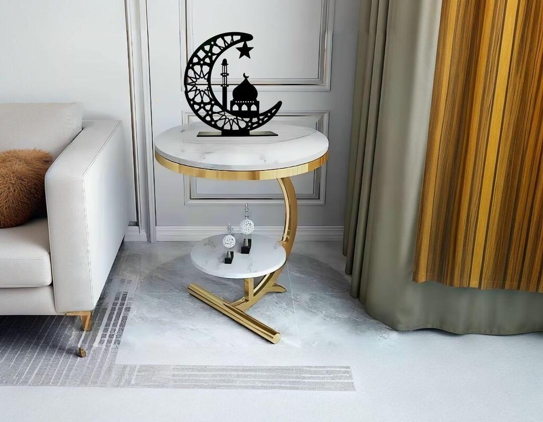 Masjid-e-Nabvi Decorative Moon Shaped Table Stand - AD MART