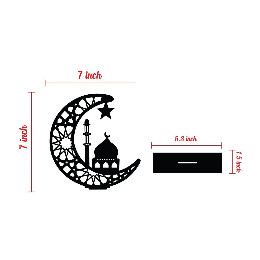 Masjid-e-Nabvi Decorative Moon Shaped Table Stand - AD MART