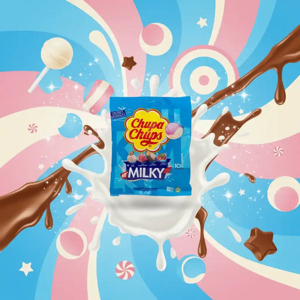 Chupa Chups Milky Lollypops 120g