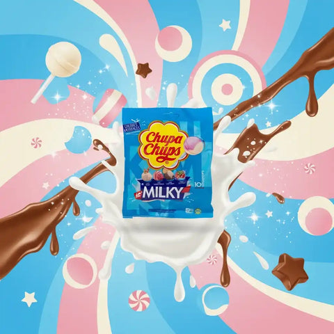 Chupa Chups Milky Lollypops 120g