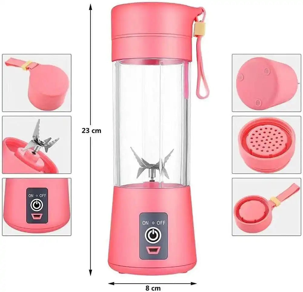 Electric Portable Rechargeable Juicer | USB Blender for Fresh Juice Anywhere